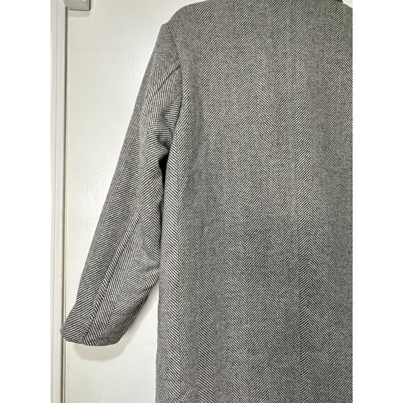 Line and Dot Paola Coat Heather Grey Wool Blend Size Small NWT Button Closure - Picture 14 of 16